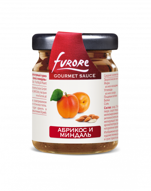 Соус фруктово-пряный гурмэ абрикос и миндаль, Furore (0,060кг)
