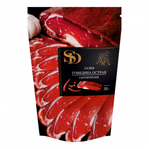 Снэки из говядины острые сыровяленые Сытный Дом (0,030кг)