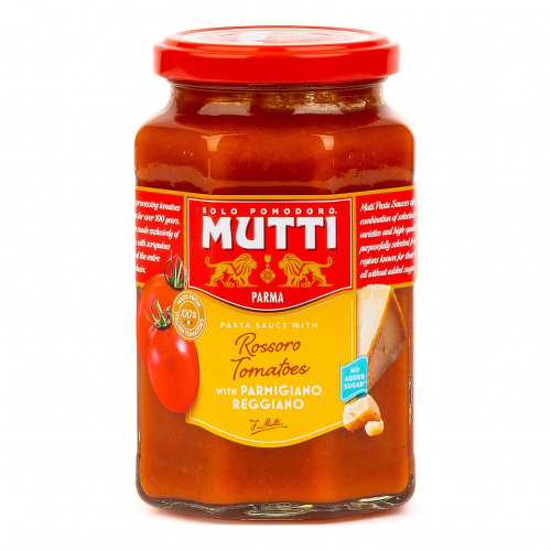 Соус томатный с сыром Пармиджано Реджано, Mutti (0,400кг)