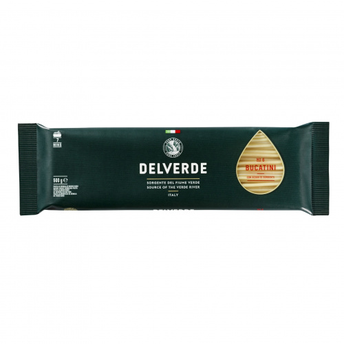 Паста № 006 Букатини, Delverde (0,500кг)