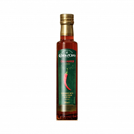 Масло оливковое Extra Virgin со вкусом и ароматом чили, Costa d’Oro (0,250л)