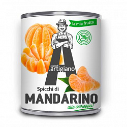 Мандарины дольки в сиропе, ARTIGIANO (0,312кг)
